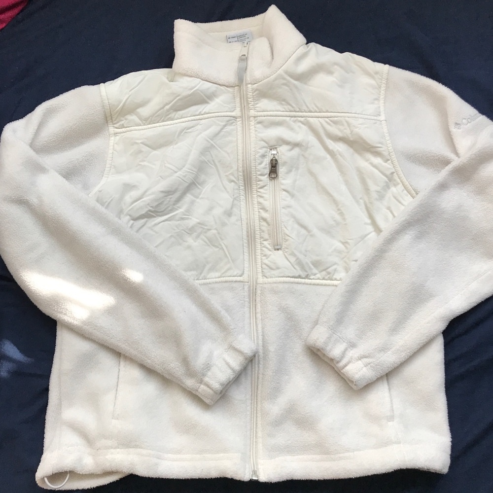 Cream Columbia Fleece size medium